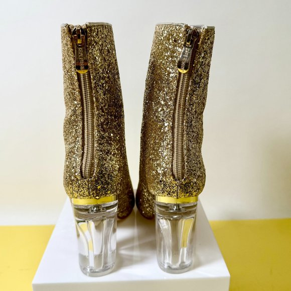 NIB Cape Robbin Nina-6, Gold High Heeled Bootie - Picture 5 of 6